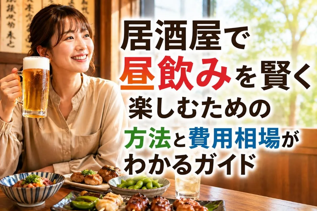 居酒屋で昼飲みを賢く楽しむための方法と費用相場がわかるガイド